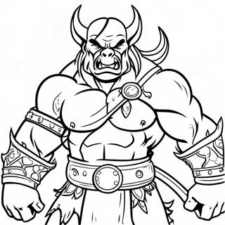 Pagina Para Colorir Do Guerreiro Orc Epico 52687-43824