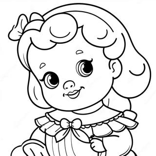 Pagina Para Colorir Da Adoravel Bebe Belle 5273-4231