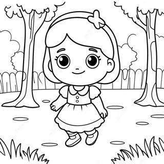 Pagina Para Colorir Da Ava Fofa Brincando No Parque 52967-44030