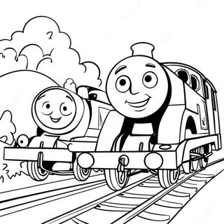 Thomas E Seus Amigos Edward Páginas Para Colorir