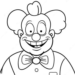 Pagina Para Colorir Do Krusty O Palhaco Em Um Traje Engracado 52997-44062