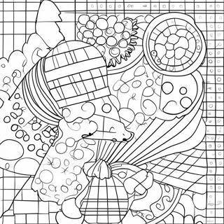 Pagina Para Colorir Da Divertida Grade De Coordenadas 53027-44090