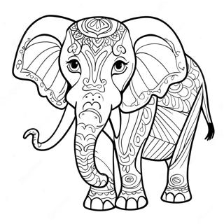 Pagina Para Colorir Do Elefante Africano 53086-44138