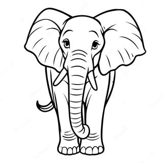 Pagina Para Colorir Do Elefante Africano 53086-44139