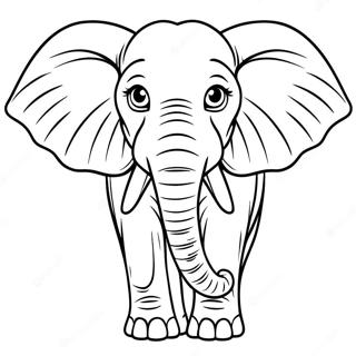 Pagina Para Colorir Do Elefante Africano 53086-44140