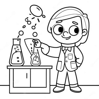 Pagina Para Colorir De Experimento Cientifico Divertido 5313-4263