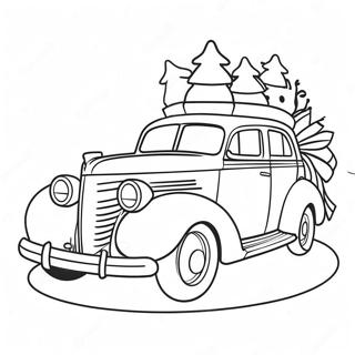 Pagina Para Colorir Carro De Natal Festivo 53278-44278