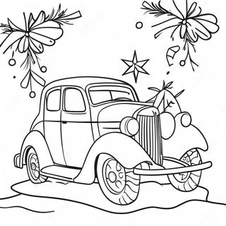 Pagina Para Colorir Carro De Natal Festivo 53278-44279