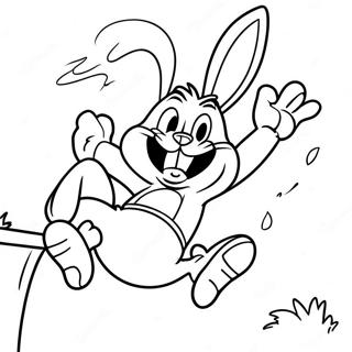 Pagina Para Colorir Bugs Bunny Enterrando 532-425