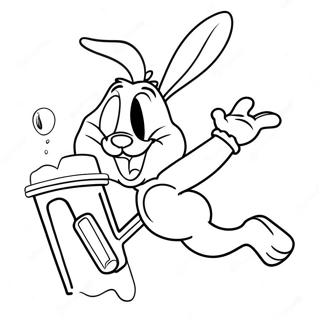 Pagina Para Colorir Bugs Bunny Enterrando 532-426