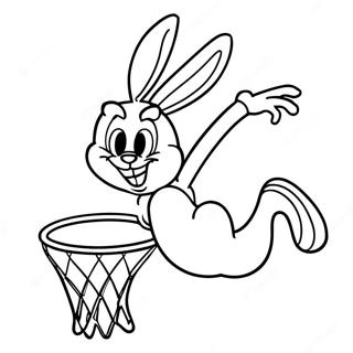 Pagina Para Colorir Bugs Bunny Enterrando 532-428