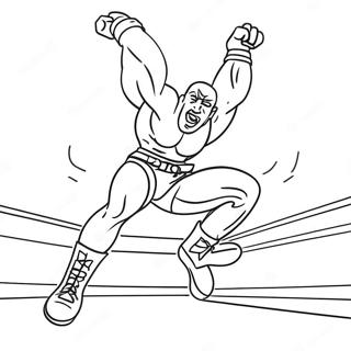 Pagina Para Colorir Do Lutador Da Wwe Pulando Em Cima Do Oponente 53418-44386