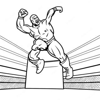 Pagina Para Colorir Do Lutador Da Wwe Pulando Em Cima Do Oponente 53418-44387