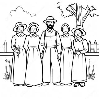 Pagina Para Colorir Reuniao Da Familia Amish 53489-44437