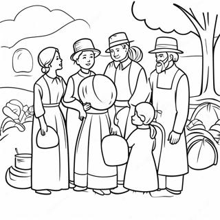 Pagina Para Colorir Reuniao Da Familia Amish 53489-44440