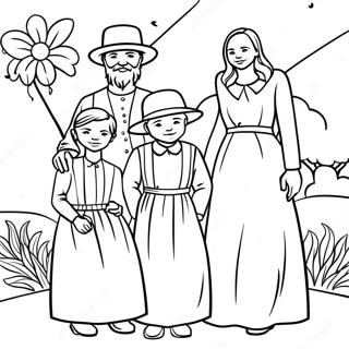 Pagina Para Colorir Reuniao Da Familia Amish 53489-44591