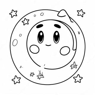 Pagina Para Colorir Da Lua Brilhante E Estrelas Cintilantes 53509-44454