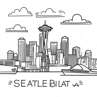 Pagina Para Colorir Do Horizonte De Seattle 53528-44479