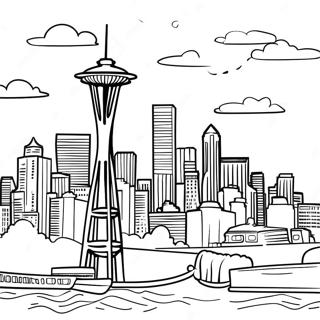 Pagina Para Colorir Do Horizonte De Seattle 53528-44622