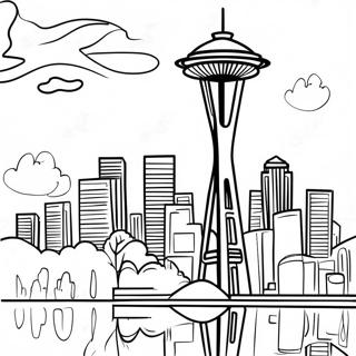 Pagina Para Colorir Da Space Needle De Seattle 53529-44625