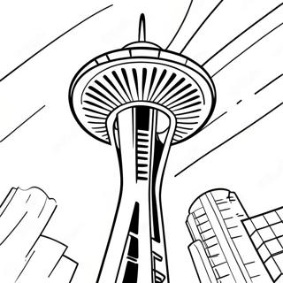 Pagina Para Colorir Da Space Needle De Seattle 53529-44626