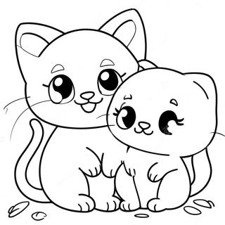 Pagina Para Colorir De Gatinhos Brincalhoes 53589-44522