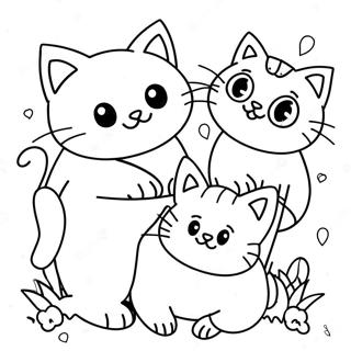 Pagina Para Colorir De Gatinhos Brincalhoes 53589-44523