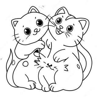 Pagina Para Colorir De Gatinhos Brincalhoes 53589-44669