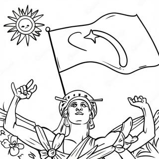 Pagina Para Colorir Da Bandeira Do Haiti 53608-44535