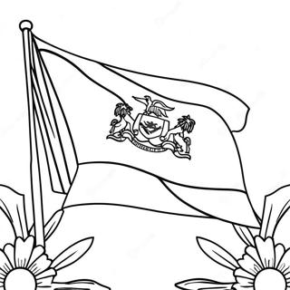 Pagina Para Colorir Da Bandeira Do Haiti 53608-44685