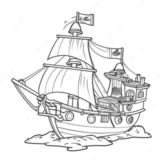 Pagina Para Colorir Do Navio Pirata Lego 53628-44542