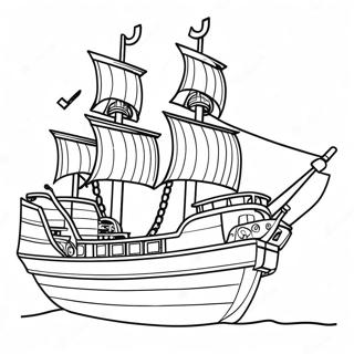 Pagina Para Colorir Do Navio Pirata Lego 53628-44543