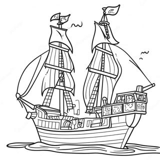 Pagina Para Colorir Do Navio Pirata Lego 53628-44544