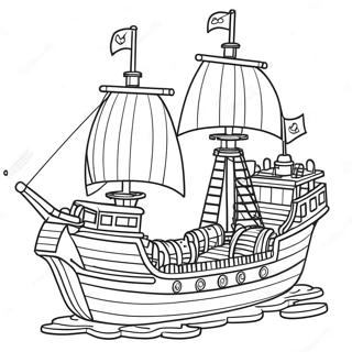 Pagina Para Colorir Do Navio Pirata Lego 53628-44705