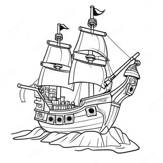 Pagina Para Colorir Do Navio Pirata Lego 53628-44707