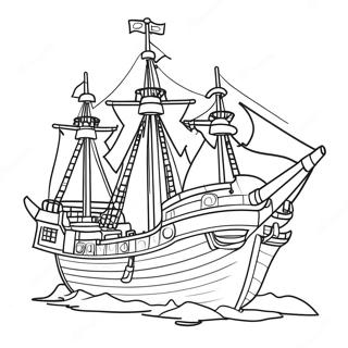 Pagina Para Colorir Do Navio Pirata Lego 53628-44708