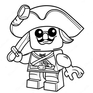 Pagina Para Colorir Do Capitao Pirata Lego 53629-44546