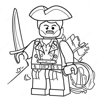 Pagina Para Colorir Do Capitao Pirata Lego 53629-44702