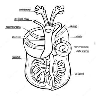 Pagina Para Colorir Do Diagrama Do Sistema Digestivo 53638-44712