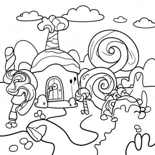 Pagina Para Colorir De Aventura Na Terra Dos Doces Coloridos 53719-44771