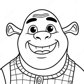 Pagina Para Colorir Do Rosto Feliz Do Shrek 53748-44790