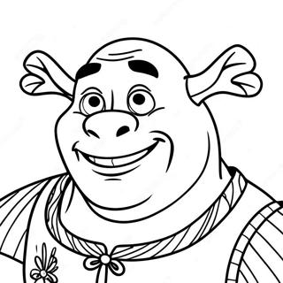 Pagina Para Colorir Do Rosto Feliz Do Shrek 53748-44791