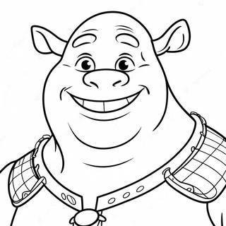 Pagina Para Colorir Do Shrek Com Um Grande Sorriso 53749-44799