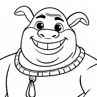 Pagina Para Colorir Do Shrek Com Um Grande Sorriso 53749-44800