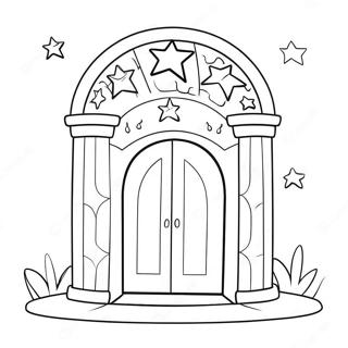 Pagina Para Colorir De Portal Magico Com Estrelas 53809-44838