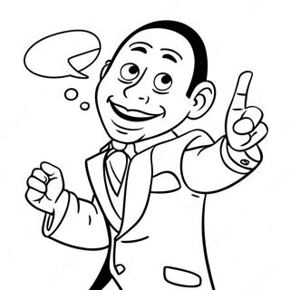 Pagina Para Colorir Do Pee Wee Herman Em Pose Engracada 53829-44868