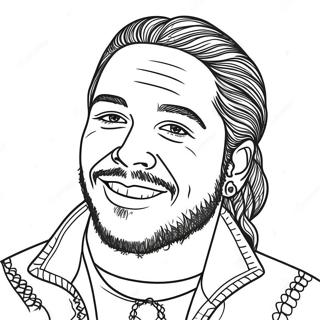 Post Malone Páginas Para Colorir