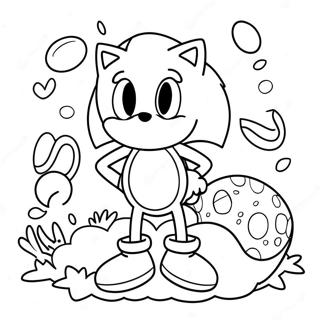 Pagina Para Colorir Do Sonic Com Ovos De Pascoa 53849-44872