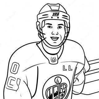 Pagina Para Colorir Do Connor Mcdavid Em Acao 53869-44890