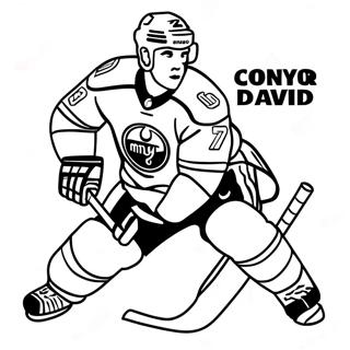 Pagina Para Colorir Do Connor Mcdavid Em Acao 53869-44892